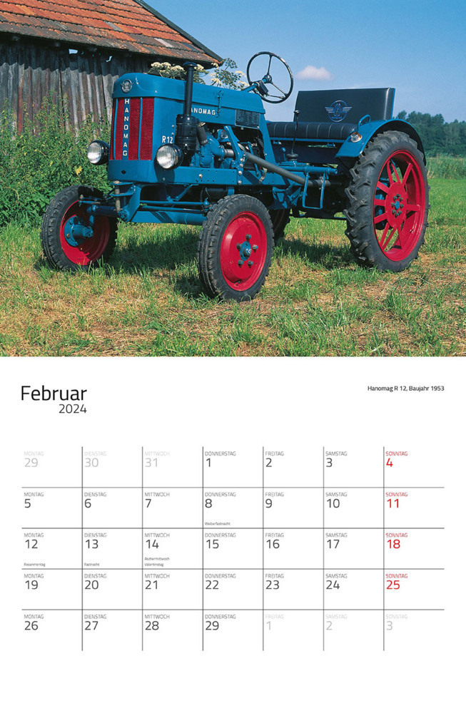 Bild: 9783966646857 | Traktor Klassiker Kalender 2024 | Eintragkalender | Kalender | 14 S.