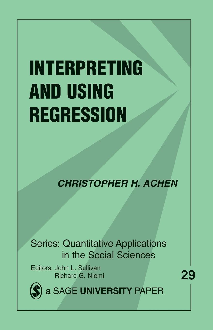 Cover: 9780803919150 | Interpreting and Using Regression | Christopher H. Achen | Taschenbuch