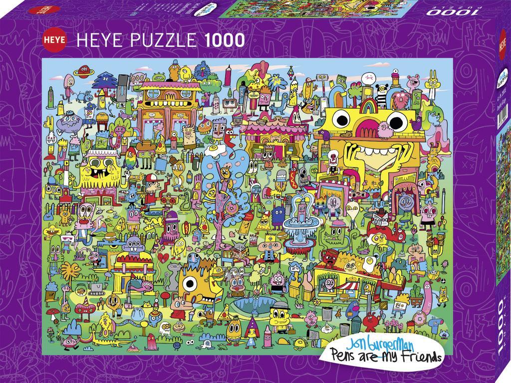 Cover: 4001689299361 | Doodle Village Puzzle 1000 Teile | Jon Burgerman | Spiel | 29936
