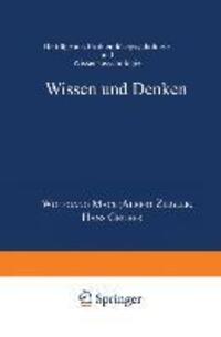 Cover: 9783824443277 | Wissen und Denken | Hans Gruber (u. a.) | Taschenbuch | Paperback