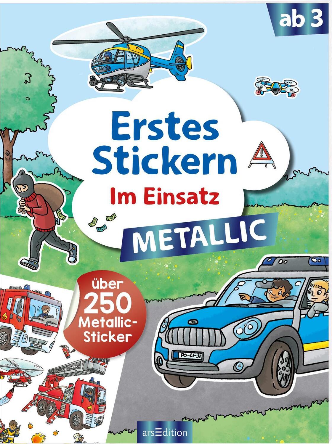 Cover: 9783845855059 | Erstes Stickern Metallic - Im Einsatz | Über 250 Metallic-Sticker