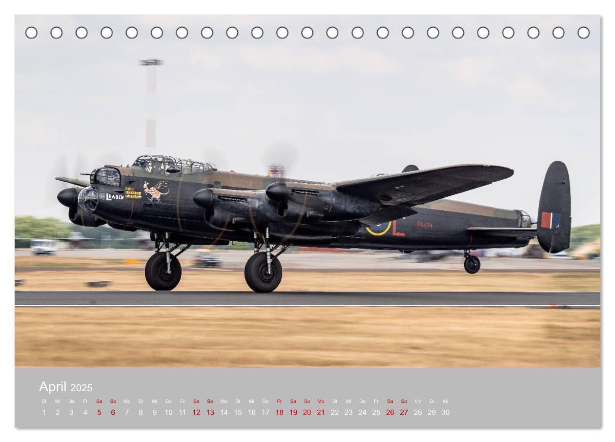 Bild: 9783435147366 | Fliegende Legenden - Warbirds (Tischkalender 2025 DIN A5 quer),...