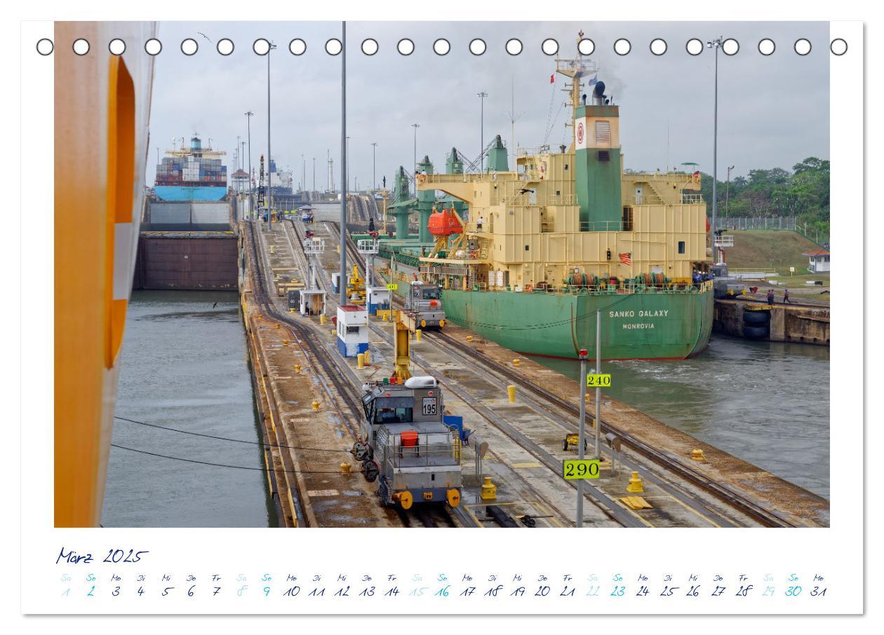 Bild: 9783435056613 | PANAMA-KANAL: Drahtseilakt-Bilder (Tischkalender 2025 DIN A5 quer),...