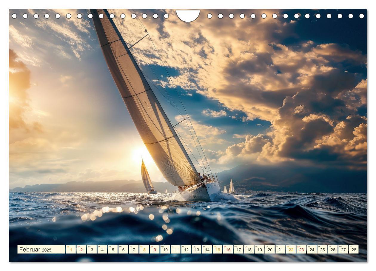 Bild: 9783383779572 | Segeln - schöne Momente (Wandkalender 2025 DIN A4 quer), CALVENDO...