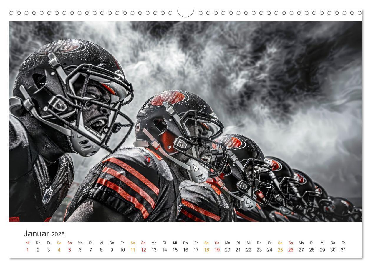 Bild: 9783383806551 | American Football - coole Momente (Wandkalender 2025 DIN A3 quer),...