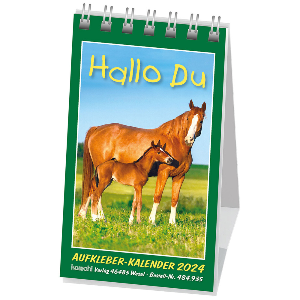 Cover: 9783754893548 | Hallo Du 2024 | Mini-Aufkleber-Kalender | Kalender | 14 S. | Deutsch