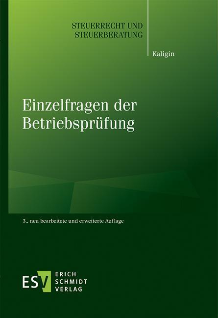 Cover: 9783503236732 | Einzelfragen der Betriebsprüfung | Thomas Kaligin | Taschenbuch | 2024