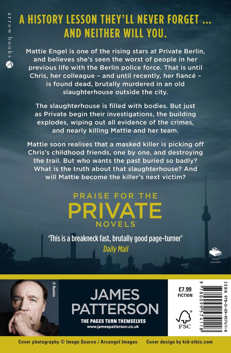 Rückseite: 9780099574118 | Private Berlin | (Private 5) | James Patterson | Taschenbuch | 2013