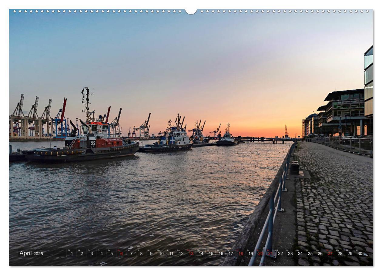 Bild: 9783435293148 | Hamburg Hafen (Wandkalender 2025 DIN A2 quer), CALVENDO Monatskalender