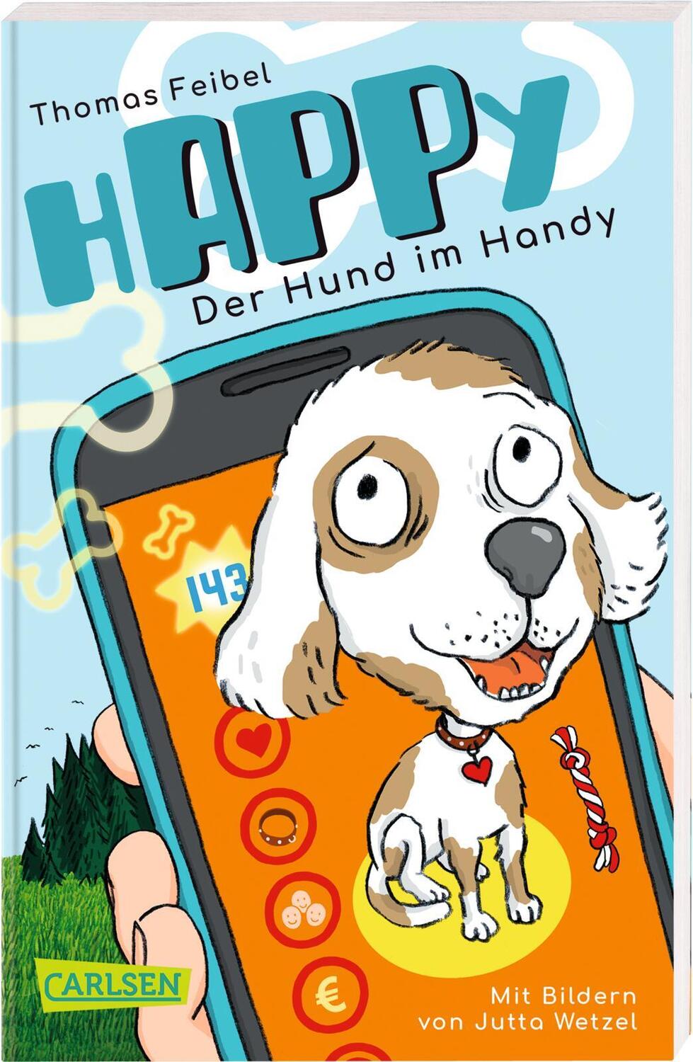 Cover: 9783551318350 | hAPPy - Der Hund im Handy | Thomas Feibel | Taschenbuch | 192 S.