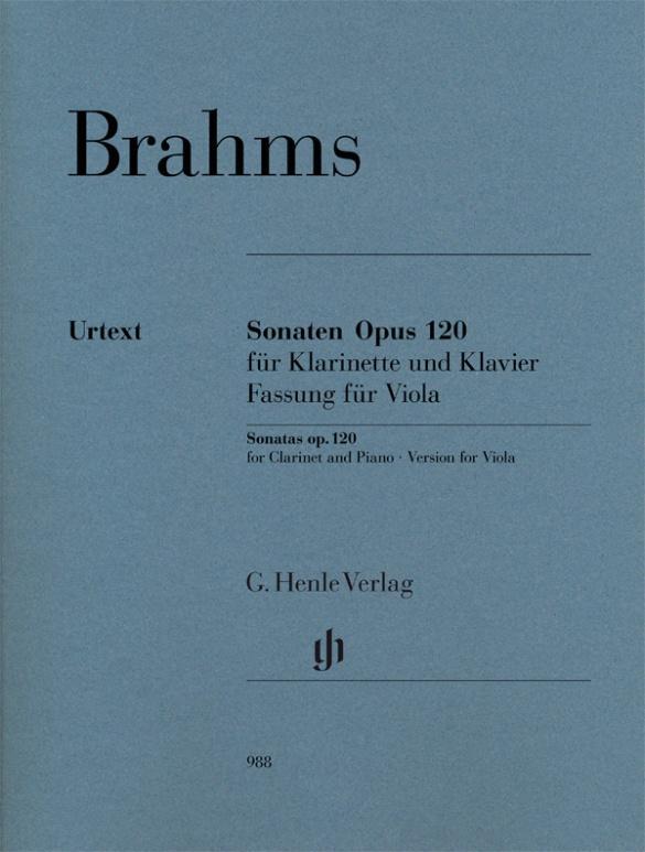Cover: 9790201809885 | Sonaten Opus 120 für Klavier und Klarinette | Fassung für Viola | Buch