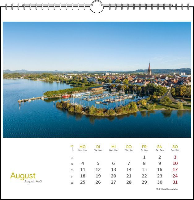 Bild: 9783861924081 | Westlicher Bodensee 2025 | Postkarten-Tischkalender | Fotografen