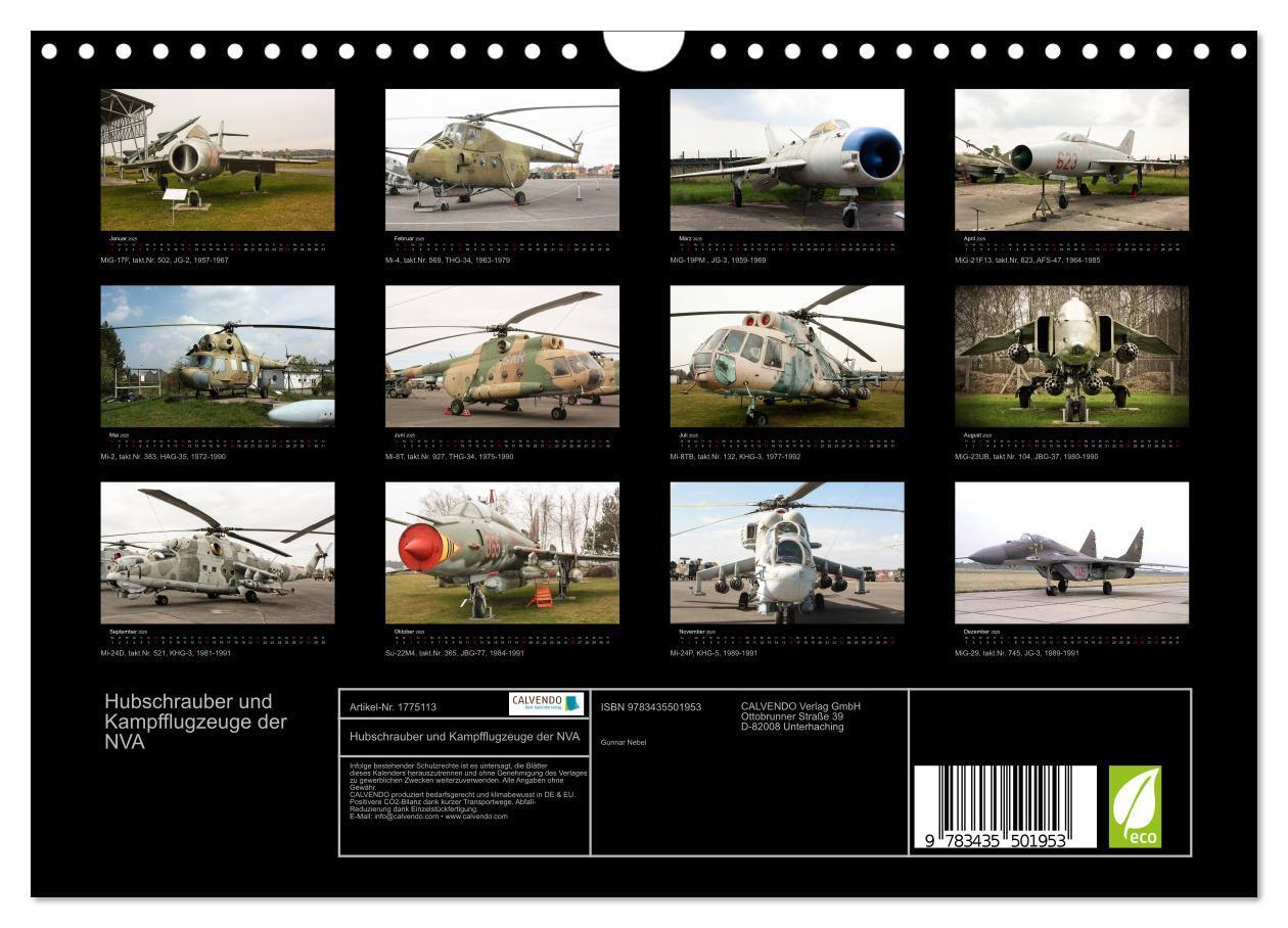 Bild: 9783435501953 | Hubschrauber und Kampfflugzeuge der NVA (Wandkalender 2025 DIN A4...