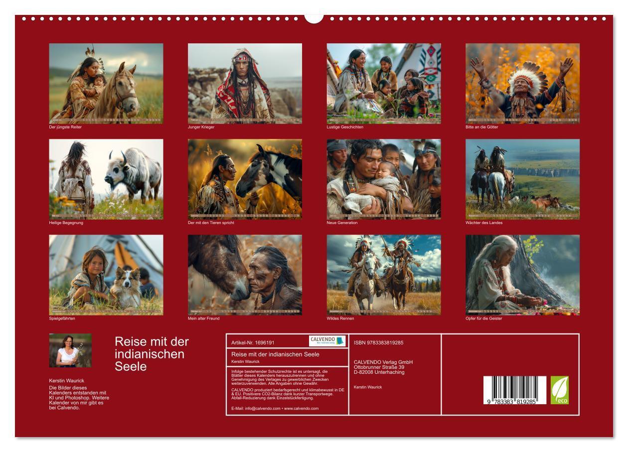 Bild: 9783383819285 | Reise mit der indianischen Seele (hochwertiger Premium Wandkalender...