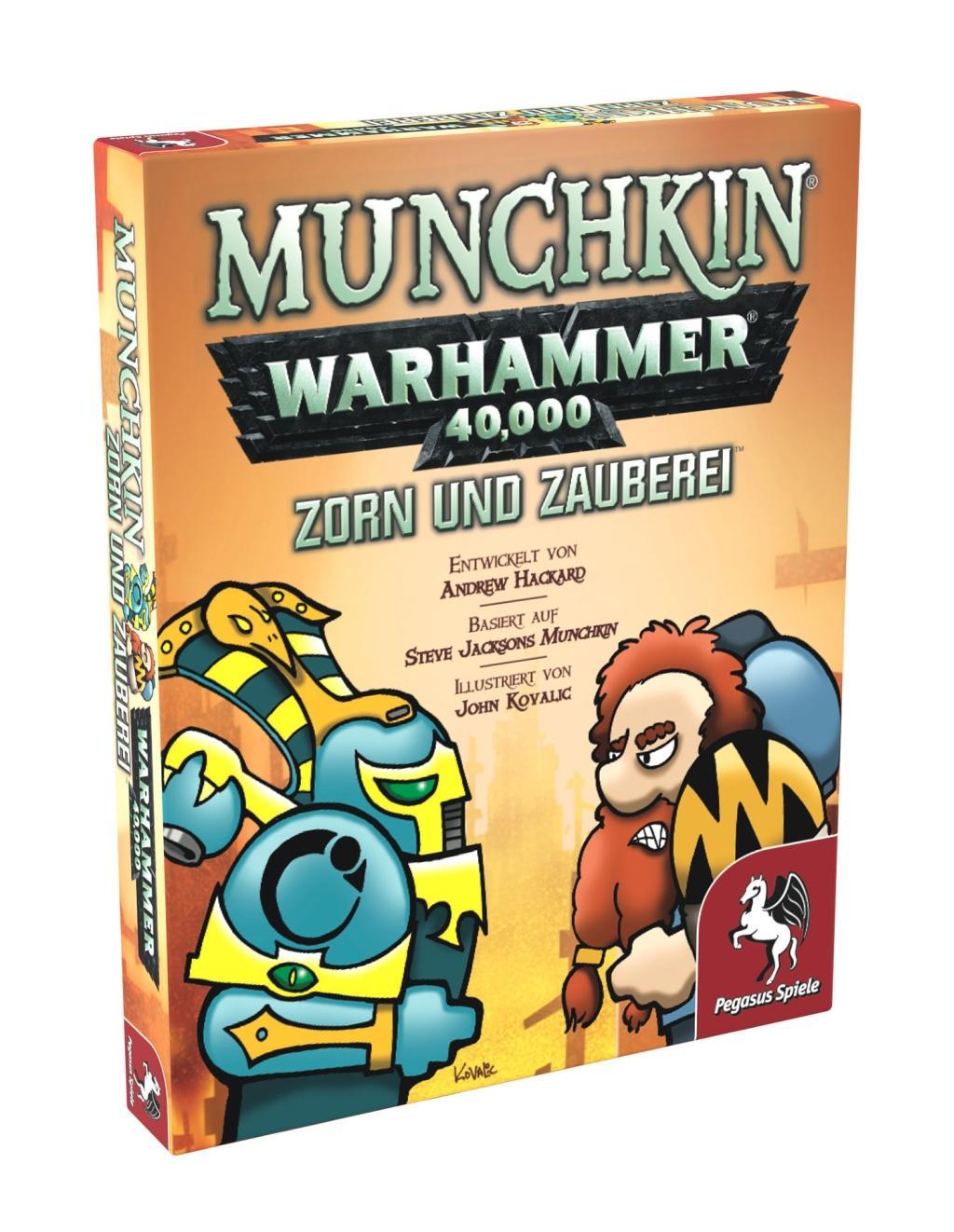 Cover: 4250231718250 | Munchkin Warhammer 40.000: Zorn und Zauberei (Erweiterung) | Spiel