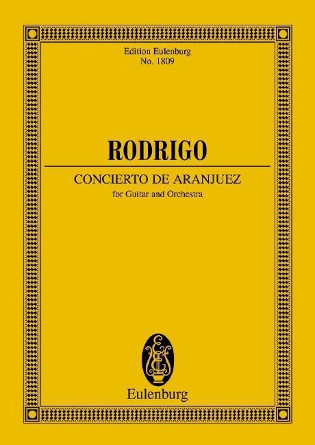 Cover: 9790200211542 | Concierto de Aranjuez | Gitarre und Orchester. Studienpartitur. | 1985