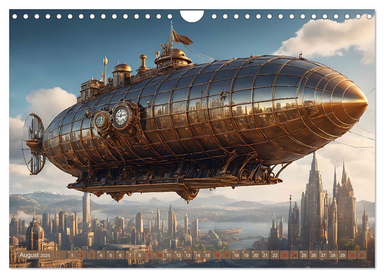 Bild: 9783383826726 | Steampunk Maschinenwelt (Wandkalender 2025 DIN A4 quer), CALVENDO...