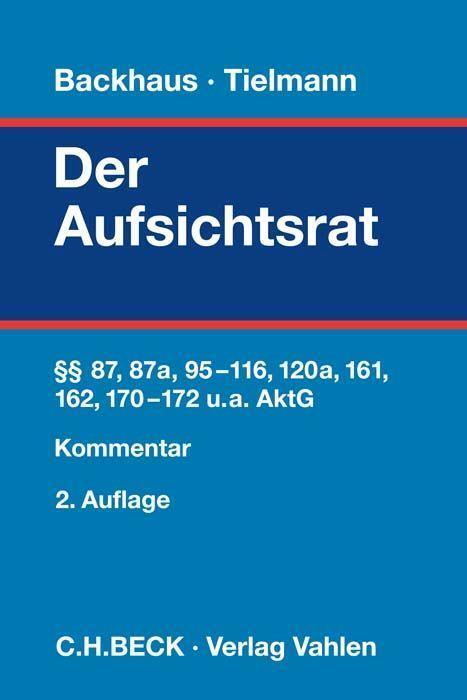 Cover: 9783800668373 | Der Aufsichtsrat | Richard Backhaus (u. a.) | Buch | Deutsch | 2022