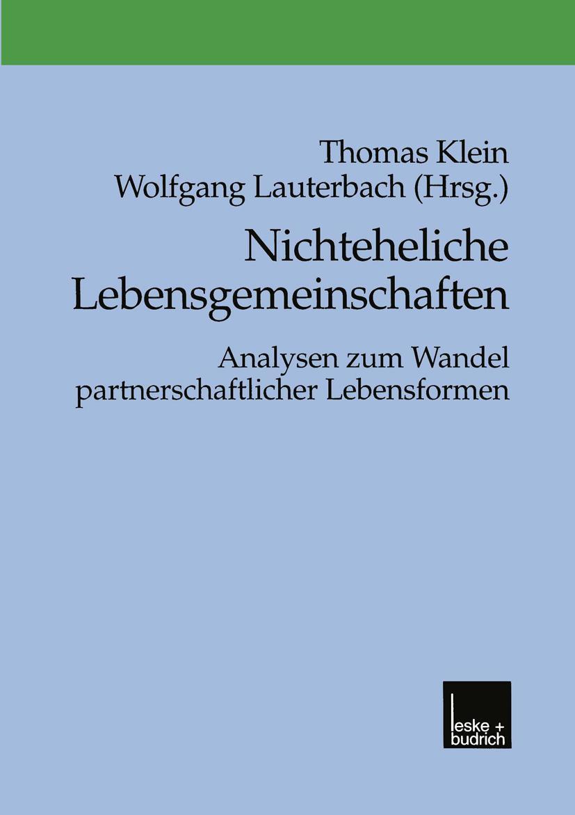 Cover: 9783810023445 | Nichteheliche Lebensgemeinschaften | Wolfgang Lauterbach (u. a.)