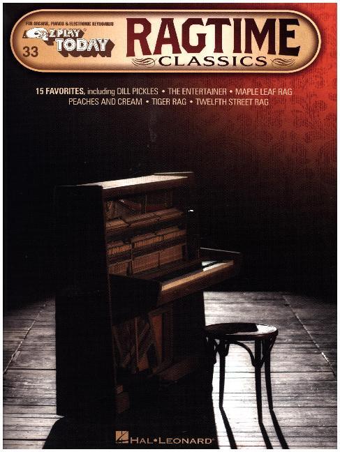 Cover: 888680623753 | Ragtime Classics | E-Z Play Today #33 | E-Z Play Today | Hal Leonard