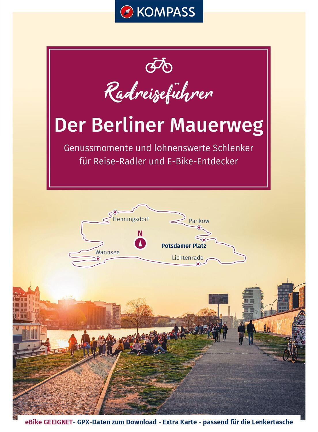 Cover: 9783991216001 | KOMPASS Radreiseführer Der Berliner Mauerweg | Taschenbuch | 188 S.