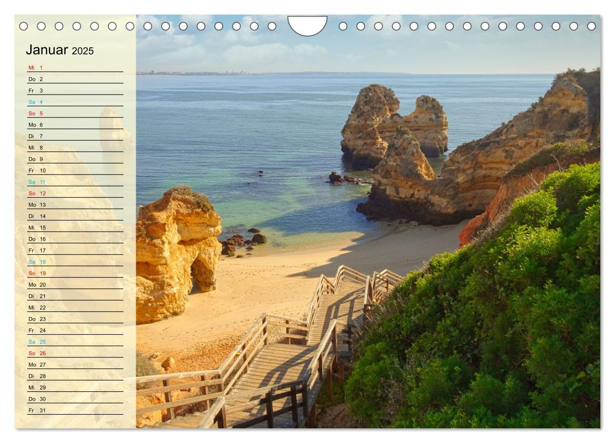 Bild: 9783435092338 | Die Küste der Algarve (Wandkalender 2025 DIN A4 quer), CALVENDO...