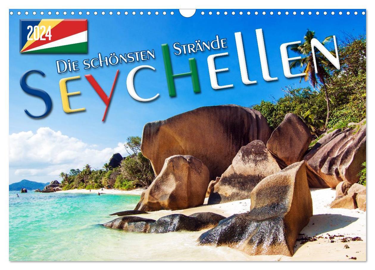 Cover: 9783383495809 | Seychellen - Die schönsten Strände (Wandkalender 2024 DIN A3 quer),...