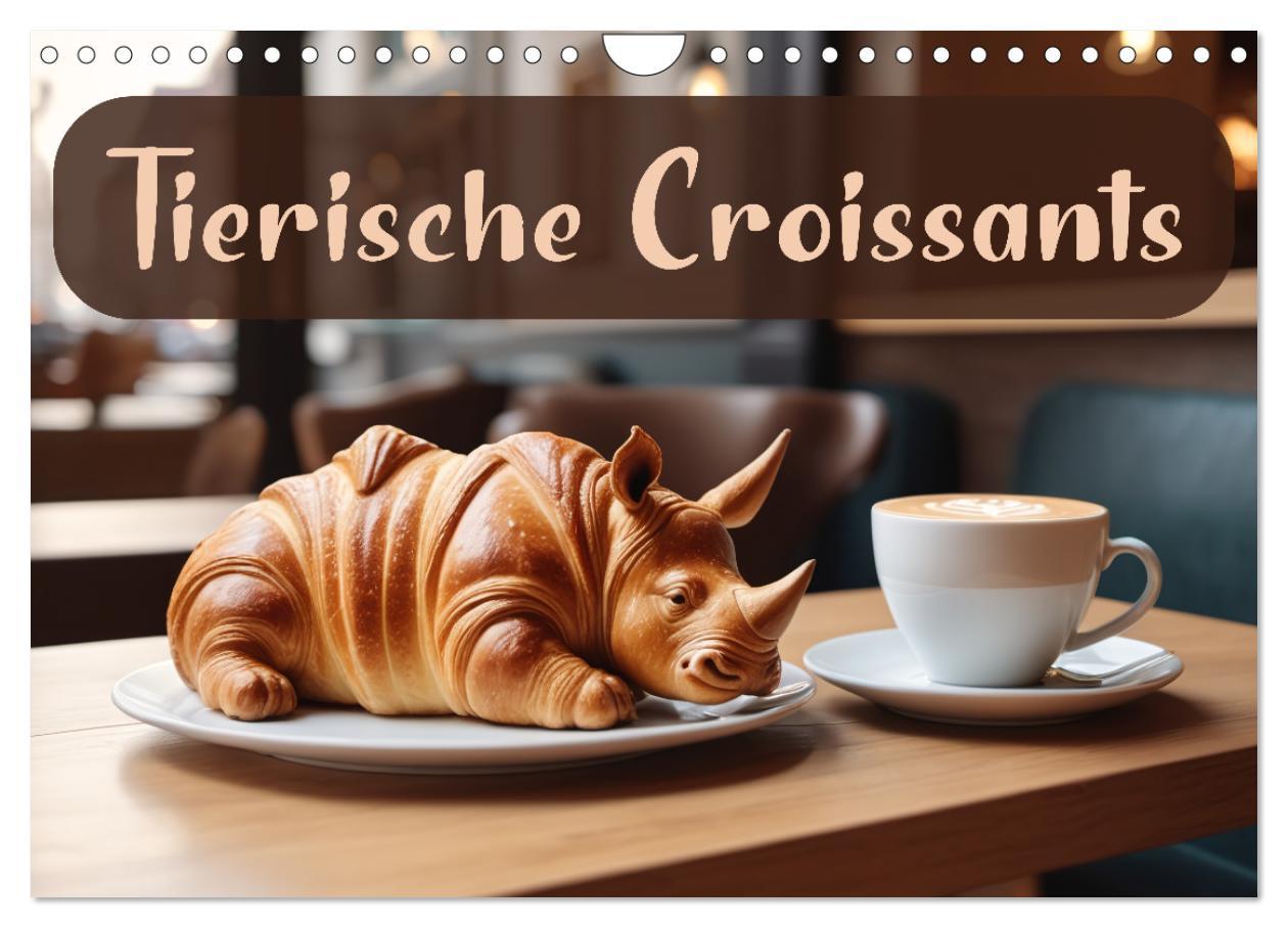 Cover: 9783383777110 | Tierische Croissants (Wandkalender 2025 DIN A4 quer), CALVENDO...