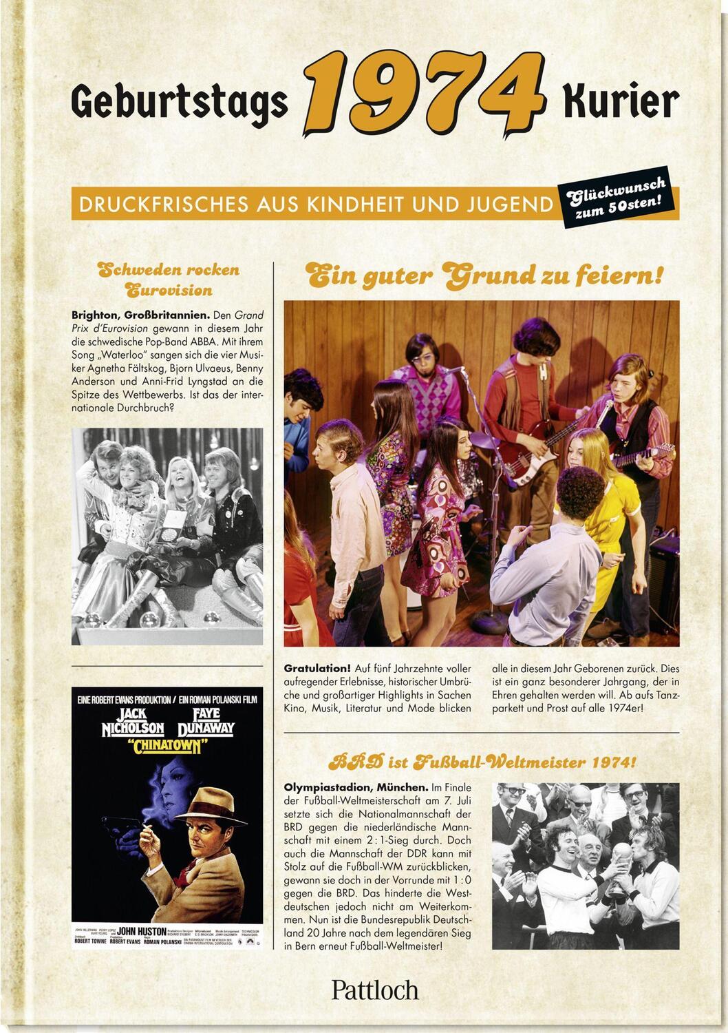 Cover: 9783629009685 | 1974 - Geburtstagskurier | Ute Wielandt | Buch | 80 S. | Deutsch
