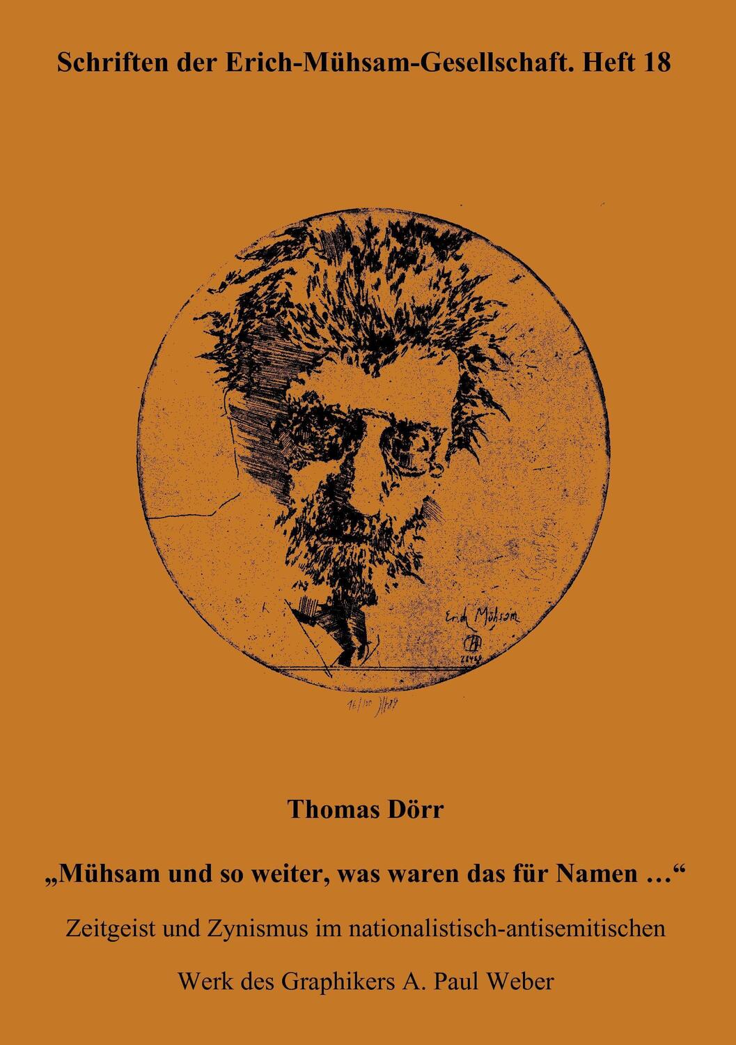 Cover: 9783931079246 | Thomas Dörr ¿Mühsam und so weiter, was waren das für Namen ¿¿ | V.