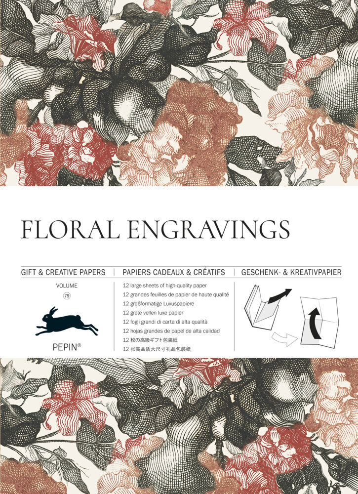 Cover: 9789460090912 | Floral Engravings | Gift &amp; Creative Paper Book Vol. 79 | Roojen | Buch