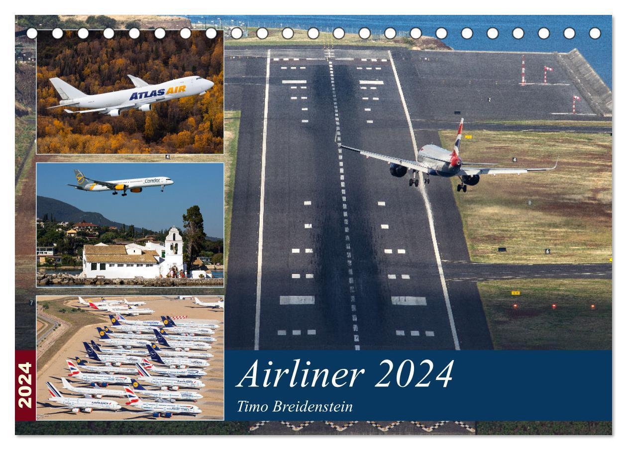 Cover: 9783383045783 | Airliner 2024 (Tischkalender 2024 DIN A5 quer), CALVENDO...