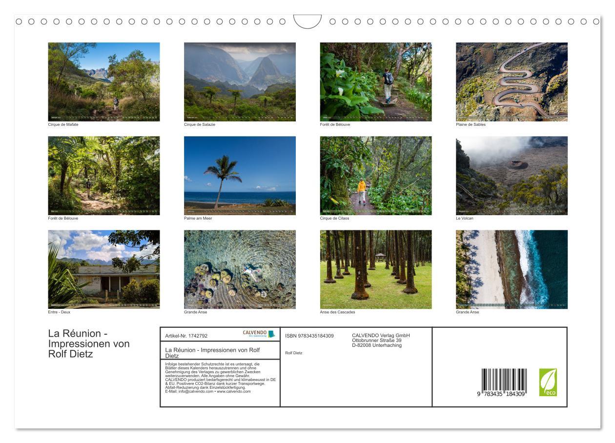 Bild: 9783435184309 | La Réunion - Impressionen von Rolf Dietz (Wandkalender 2025 DIN A3...