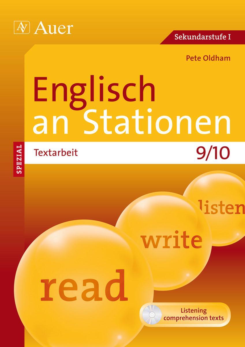 Cover: 9783403070528 | Englisch an Stationen Spezial Textarbeit 9/10 | Pete Oldham | Buch