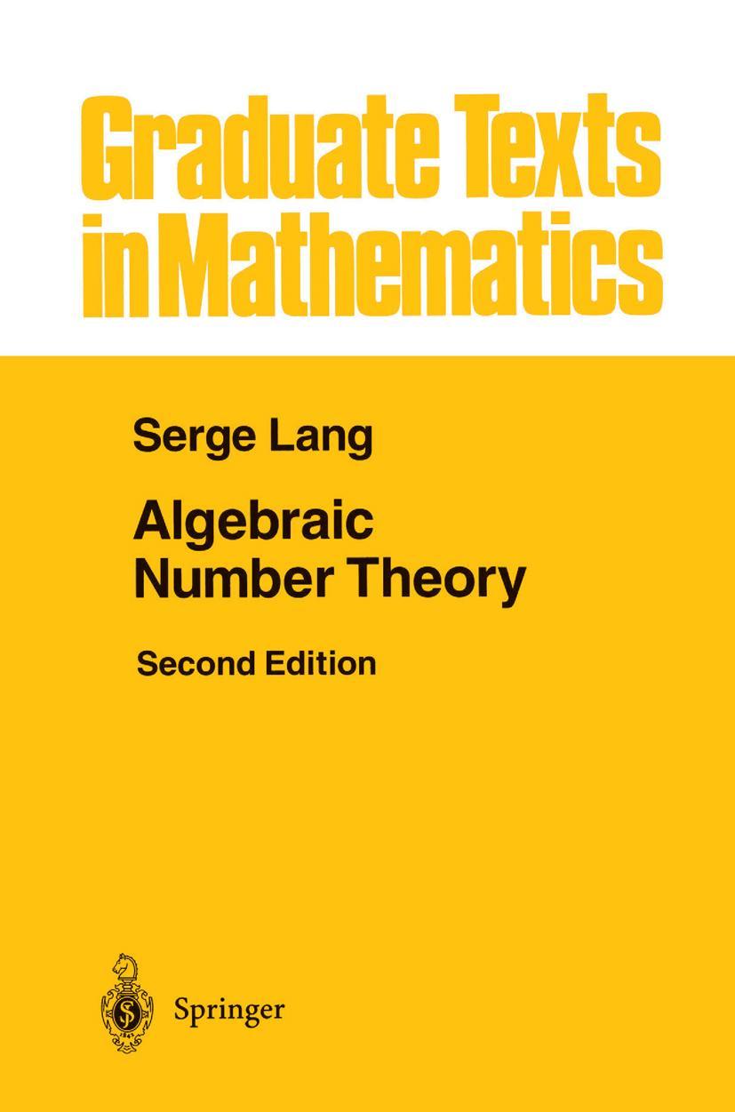 Cover: 9780387942254 | Algebraic Number Theory | Serge Lang | Buch | xiii | Englisch | 1994