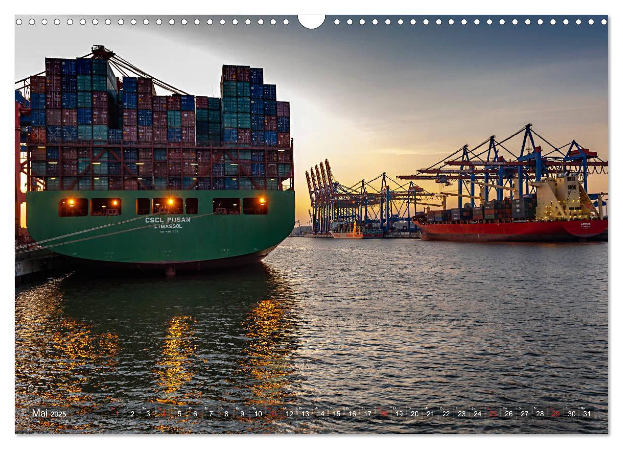 Bild: 9783435293544 | Hamburg Hafen (Wandkalender 2025 DIN A3 quer), CALVENDO Monatskalender