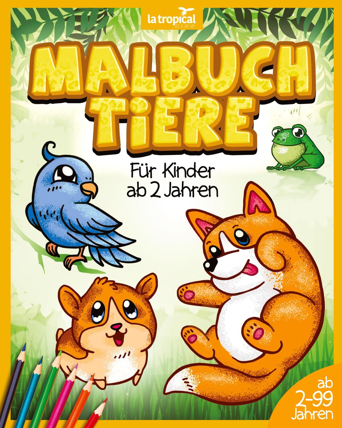 Cover: 9783969080337 | Malbuch Tiere fu¿r Kinder ab 2 Jahren | David Ludwig | Taschenbuch