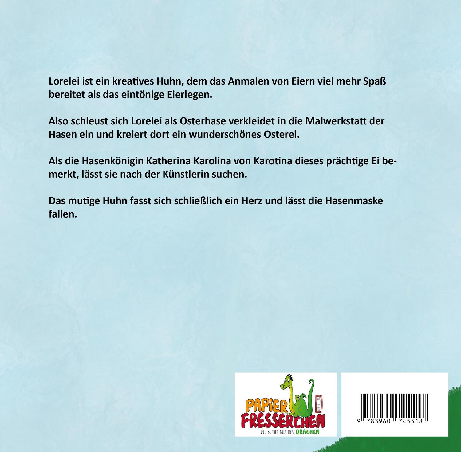 Rückseite: 9783960745518 | Der heimliche Osterhase | Lina J. Sauter | Taschenbuch | 40 S. | 2022