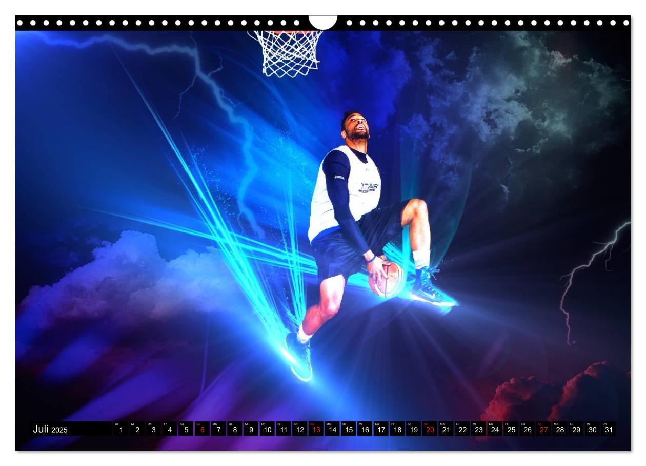 Bild: 9783435616251 | Basketball Fantasiewelten (Wandkalender 2025 DIN A3 quer), CALVENDO...