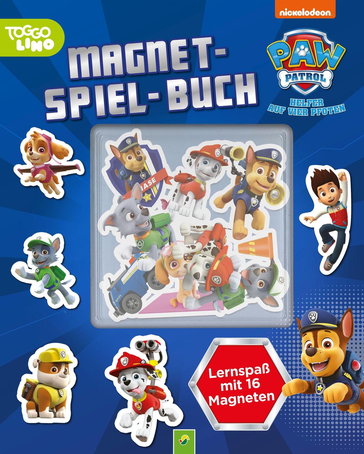 Cover: 9783849916817 | PAW Patrol Magnet-Spiel-Buch | Lernspaß mit 16 Magneten | Buch | PAPPE