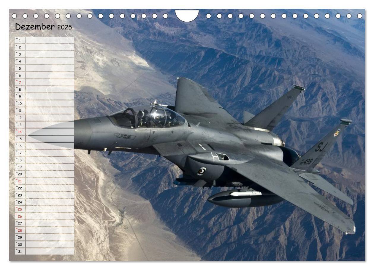 Bild: 9783435535057 | Luftwaffe. Kampfflugzeuge der USA (Wandkalender 2025 DIN A4 quer),...