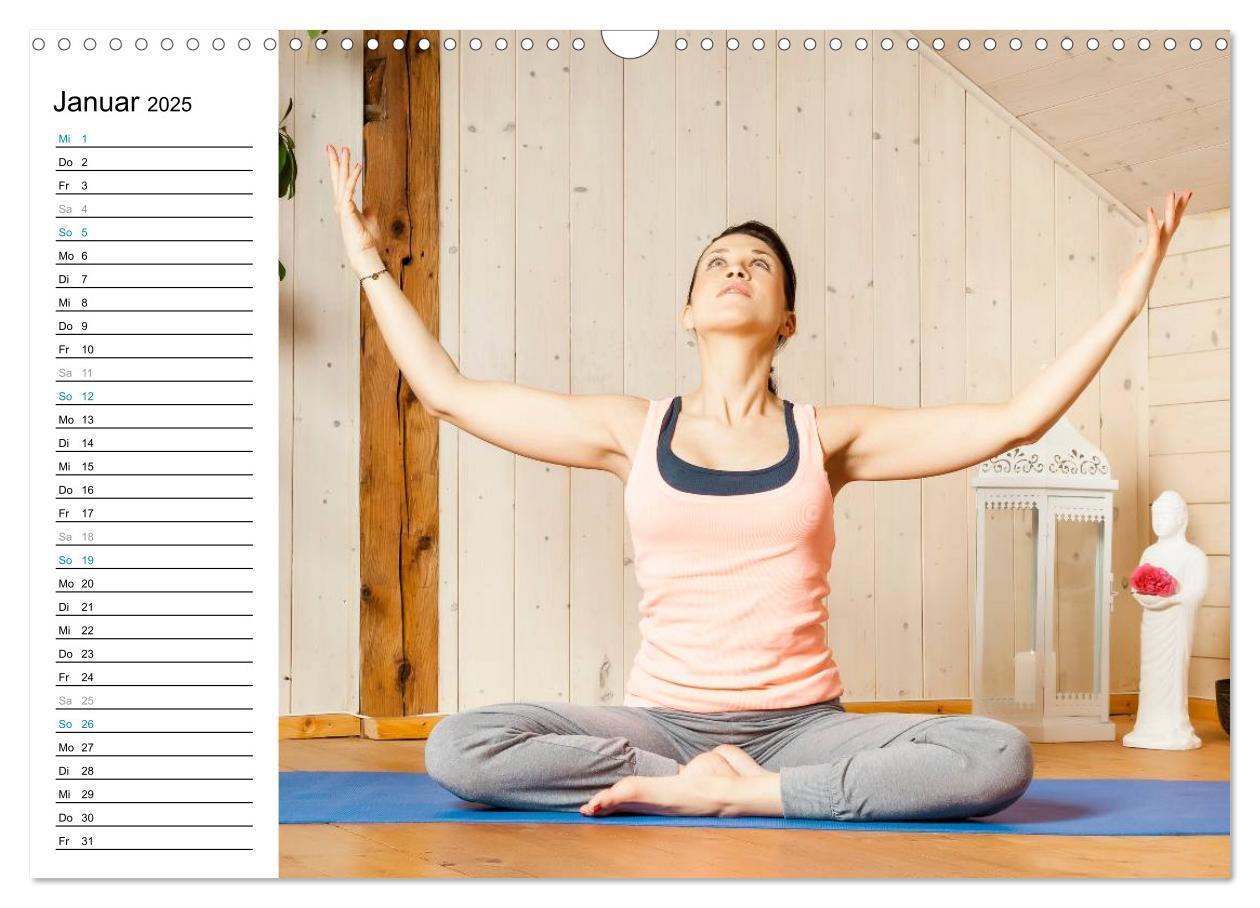 Bild: 9783435561445 | Yoga - ganz einfach zuhause (Wandkalender 2025 DIN A3 quer),...