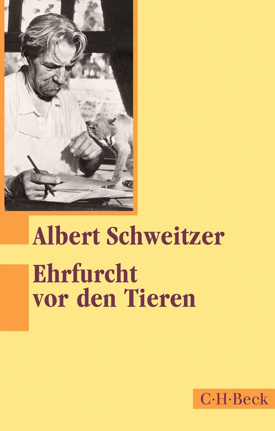 Cover: 9783406786761 | Ehrfurcht vor den Tieren | Albert Schweitzer | Taschenbuch | Deutsch