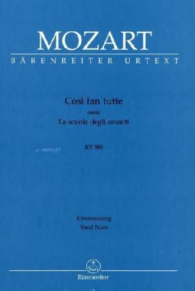 Cover: 9790006451906 | Cosi fan tutte KV 588, Klavierauszug | Wolfgang Amadeus Mozart