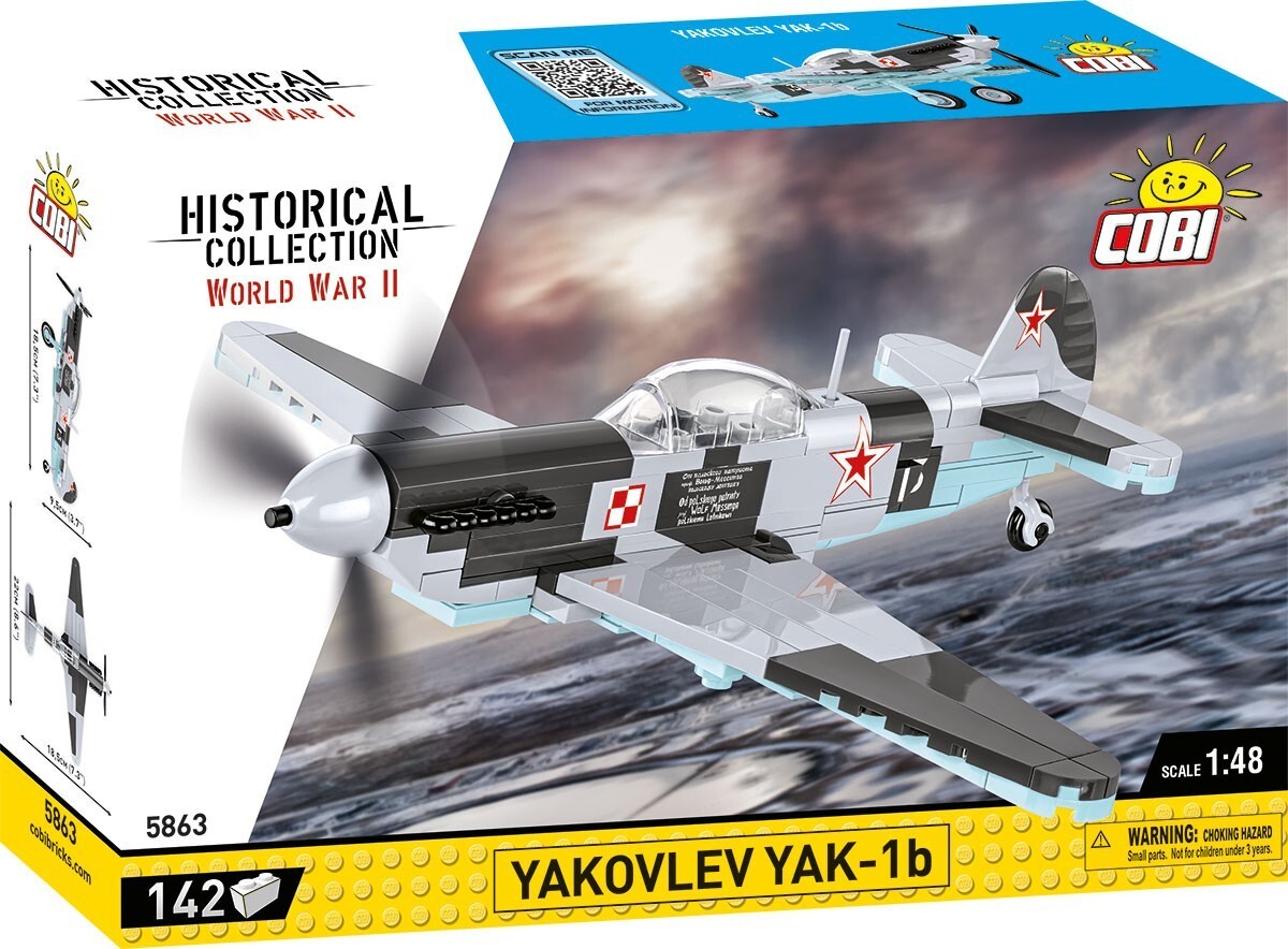 Cover: 5902251058630 | COBI Historical Collection 5863 - YAKOVLEV YAK-1B Easy Planes | 2023