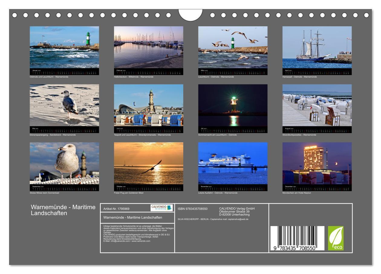 Bild: 9783435708550 | Warnemünde - Maritime Landschaften (Wandkalender 2025 DIN A4 quer),...