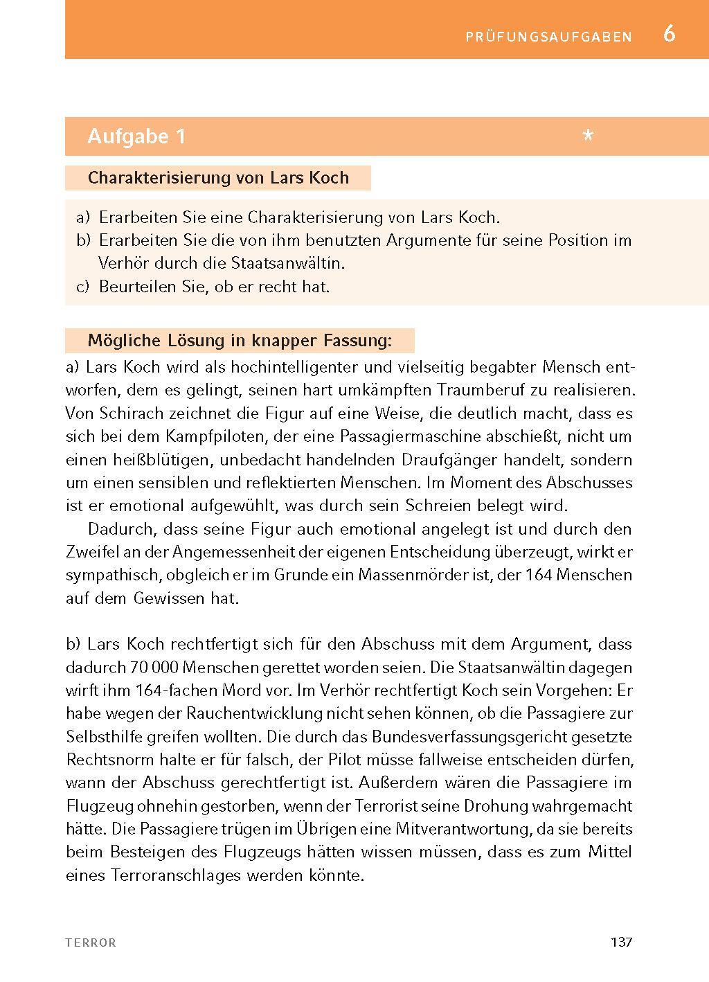 Bild: 9783804420946 | Terror - Textanalyse und Interpretation | Ferdinand von Schirach