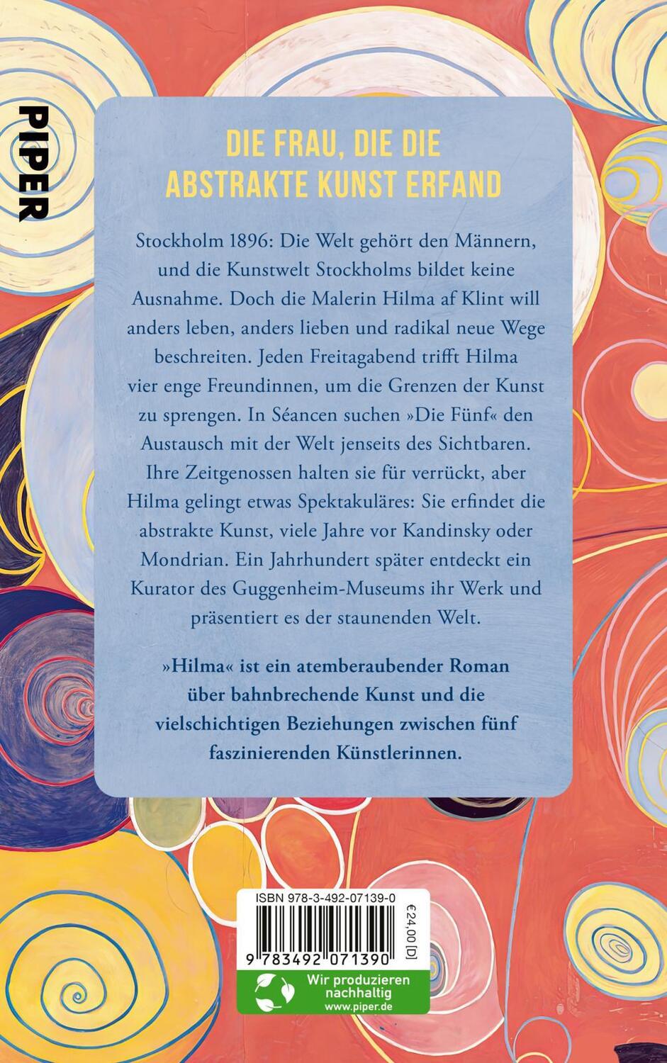 Rückseite: 9783492071390 | Hilma | Sofia Lundberg (u. a.) | Buch | Deutsch | 2023 | Piper