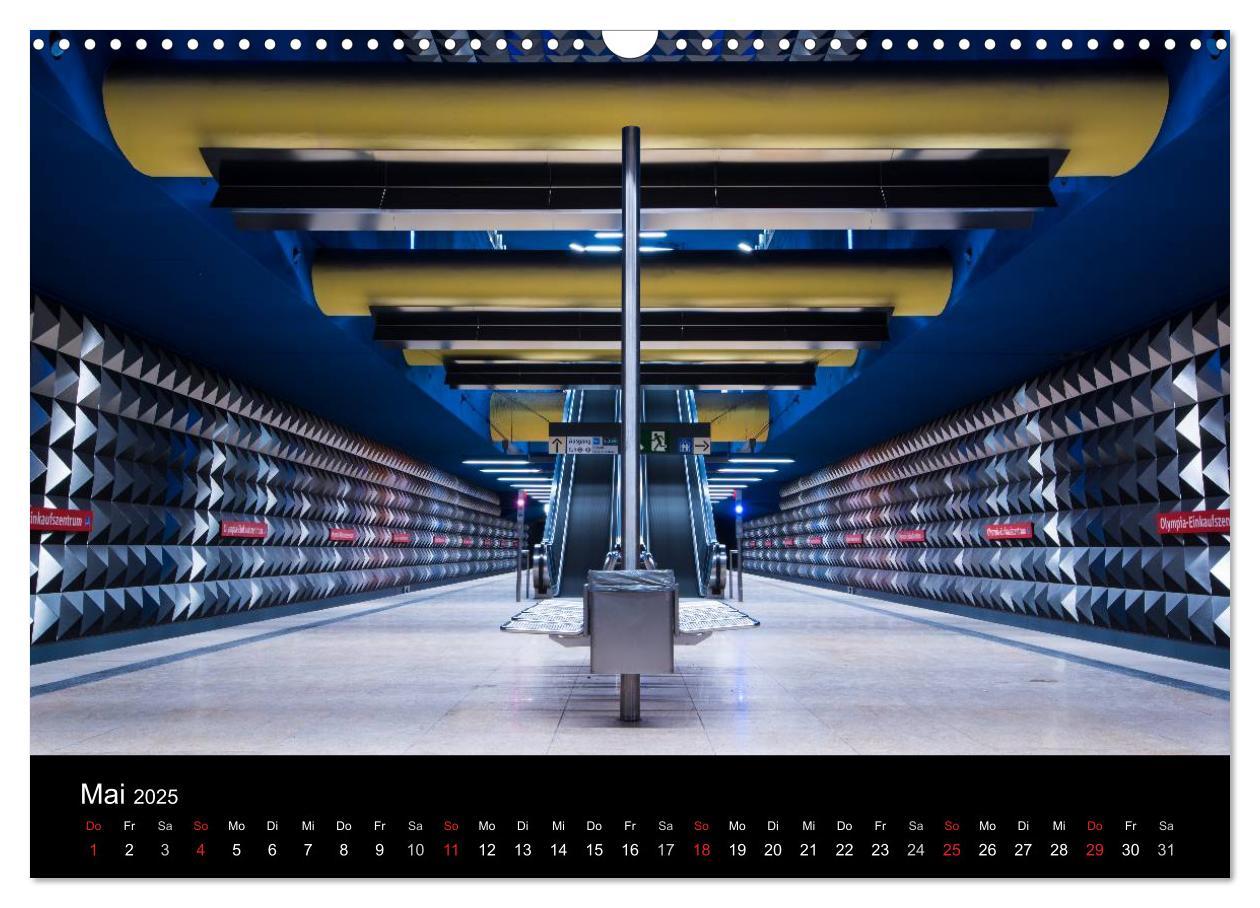 Bild: 9783435490370 | MetroMUC, Stationen im Untergrund Münchens (Wandkalender 2025 DIN...