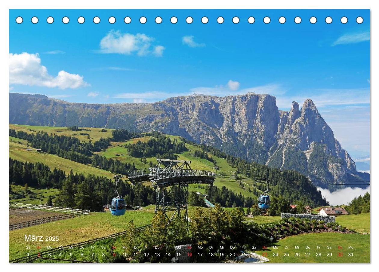 Bild: 9783435671397 | Urlaub auf der Seiser Alm (Tischkalender 2025 DIN A5 quer),...